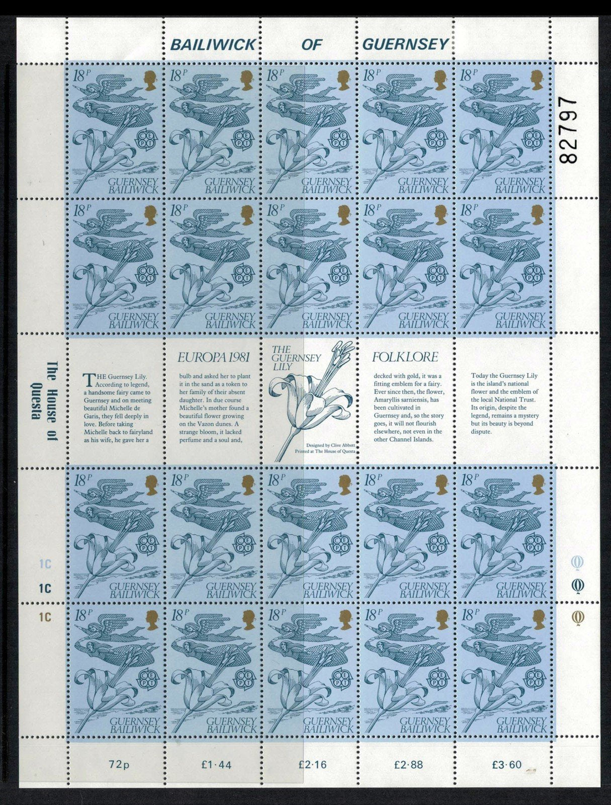 Great Britain Guernsey 222-223 MNH Europa CEPT Folklore sheets 72422SL21 ZAYIX 072422SL21