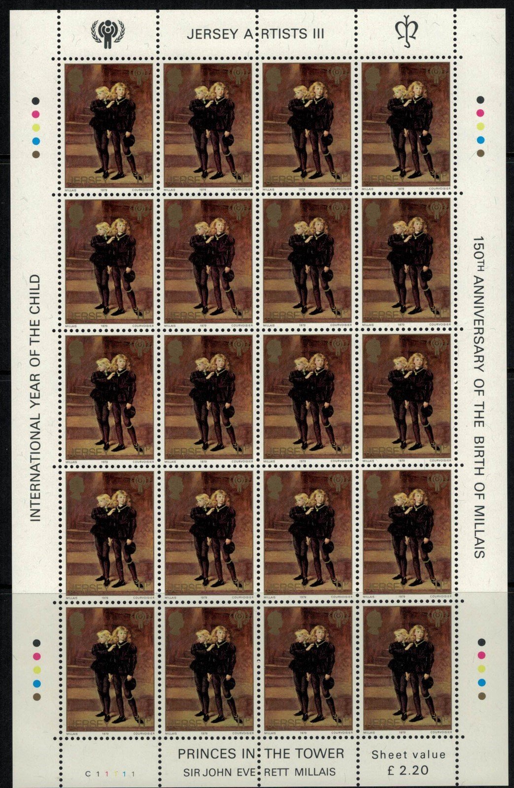 ZAYIX - Great Britain Jersey 213-216 MNH sheets Year of Child - Art 072422SL11