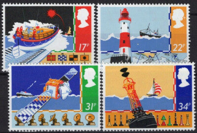 Great Britain 1107-1110 MNH Lifeboats Yachts Lighthouse ZAYIX 021423S25