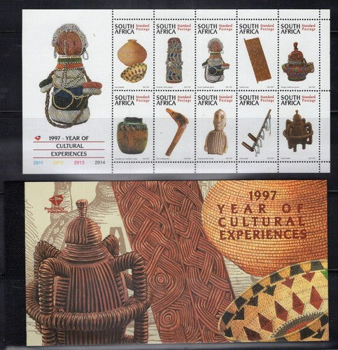 South Africa 982a, 982c MNH Complete Booklet Culture Art Pottery ZAYIX 0224M0214