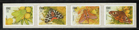 Ireland 938a MNH Moths Insects Nature Strip Self-Adhesive  092222SM83