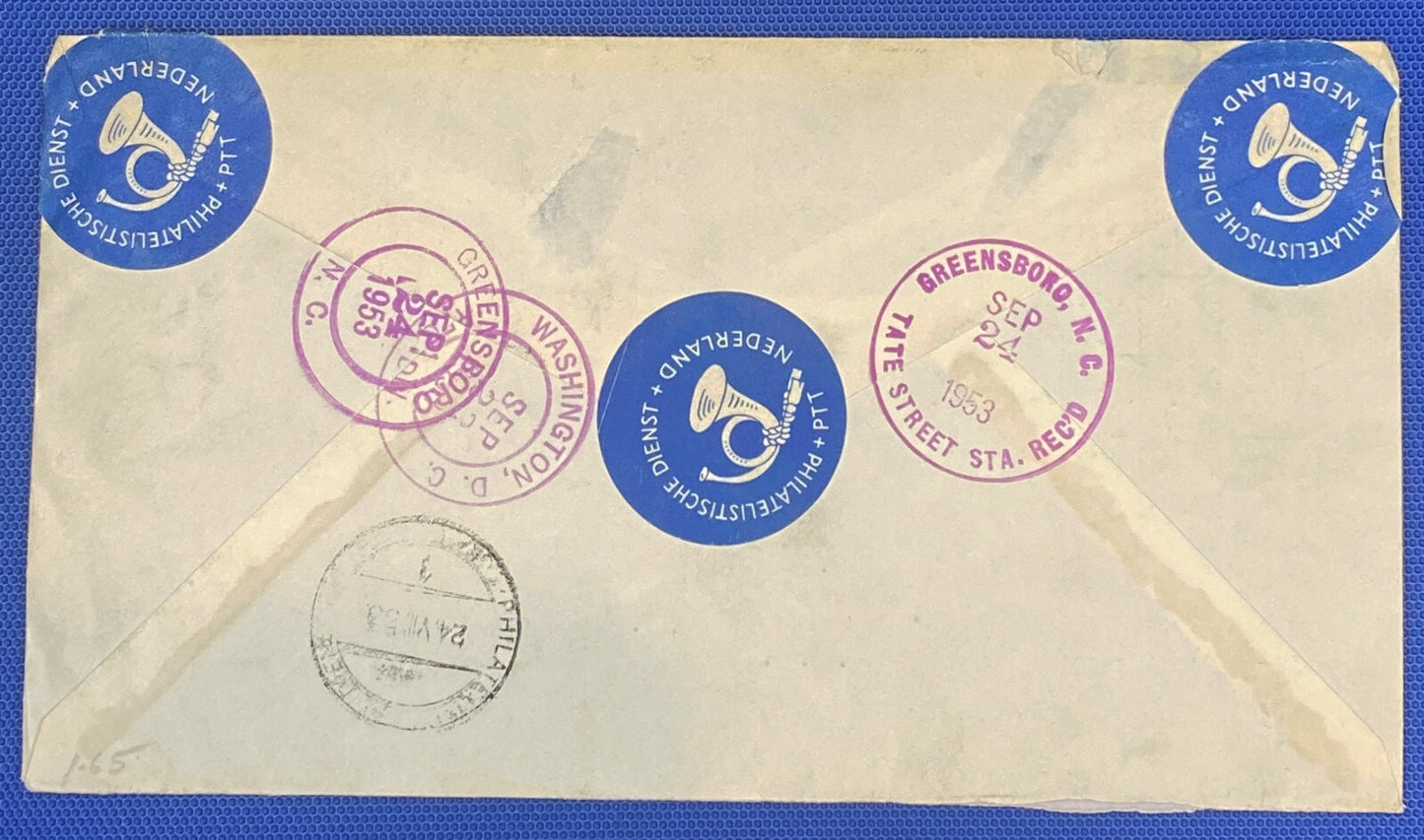 ZAYIX 1953 Netherlands B254-258 / Mi 615-619 / NVPH E14 FDC - Red Cross / Nurse
