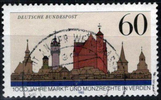 Germany 1436 Used 1985 Market & Coinage Rights Verden ZAYIX 113022S127M