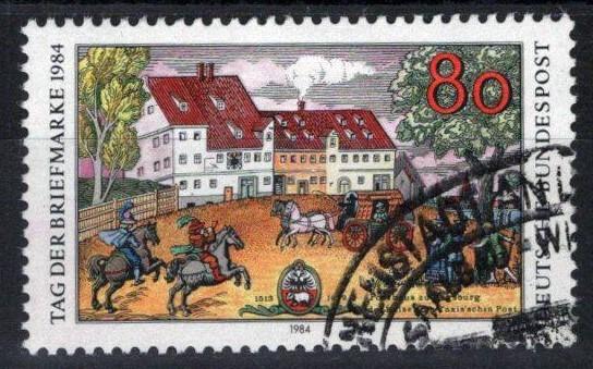 Germany 1428 Used 1984 Post Houses Communications ZAYIX 113022S148M