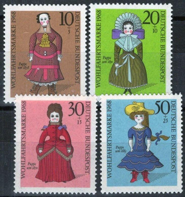 Germany B438-B441 MNH Various Dolls Toys Semi-Postal ZAYIX 113022S95