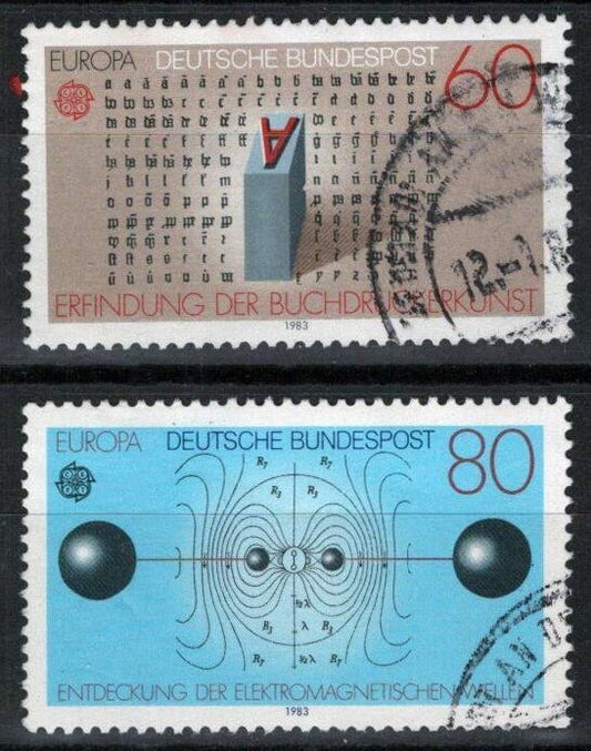 Germany 1342-1343 Used 1983 Europa CEPT Discoveries ZAYIX 113022S138M