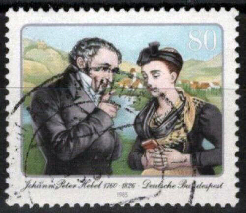 ZAYIX - 1985 Germany 1438 used - Johann Peter Hebel Poet Poetry 113022S131M