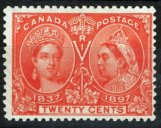 Canada 59 MNH FVF 20c vermillion Queen Victoria JubileeZayix 0325S0393