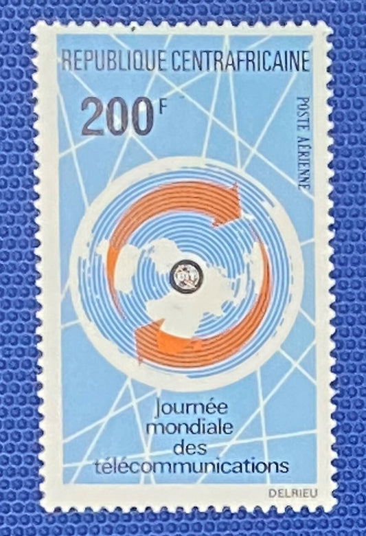 Central Africa C11 MNH 1973 Air Post Communications ZAYIX 013122S27M