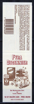 Sweden 2198a MNH Booklet Music Peace Motorcycles Zayix Stamps ZAYIX 0125S0113M