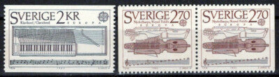 Sweden 1532-1533 MNH Musical Instruments Zayix Stamps ZAYIX 0125S0114