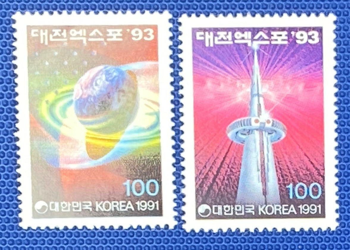 ZAYIX - 1991 Korea - #1618-1619 - MNH - Communications - Radio System