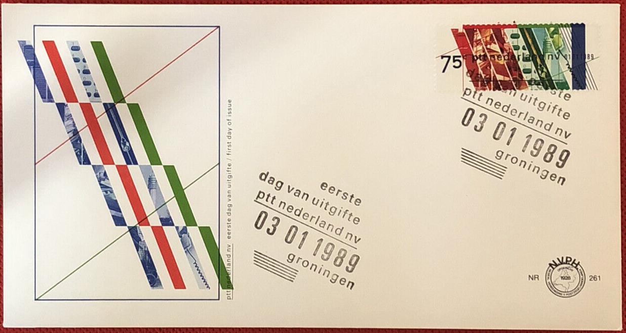 1989 Netherlands 740 / Mi 1357 FDC - Privatization of Postal Service