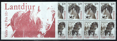 Sweden 2048a MNH Booklet Horses Domesticated Animals Zayix Stamps ZAYIX 0125M0343M
