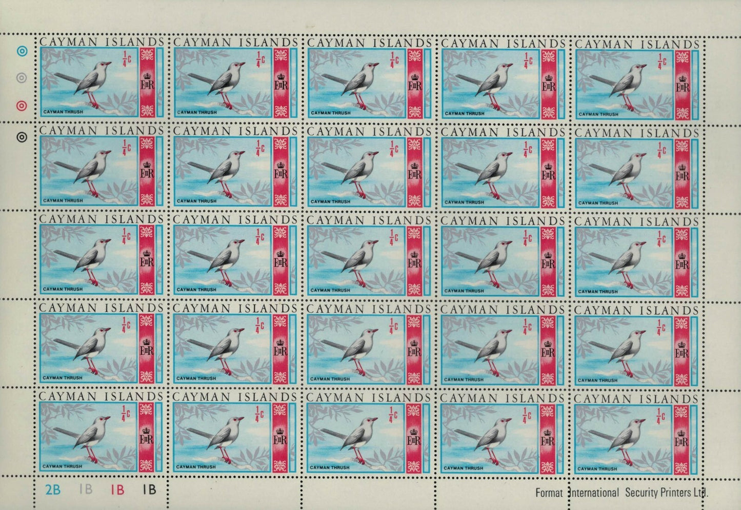 Cayman Islands 210 MNH sheet Marine Life Braham Cattle Bird ZAYIX 030622SL24M