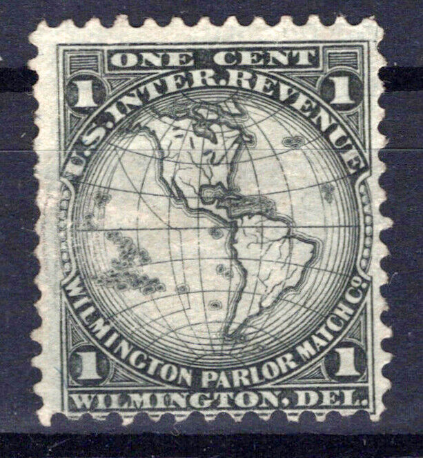 US Revenue Stamp RO182a sound Wilmington Parlor Match Co. ZAYIX 1024M_MAR019