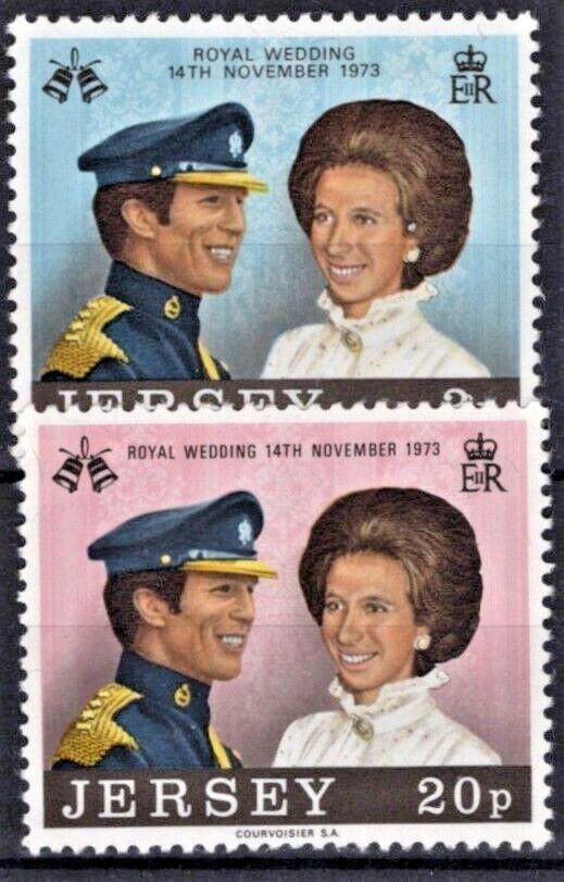 Jersey 89-90 MNH Princess Anne Wedding Royalty ZAYIX 020522S12M