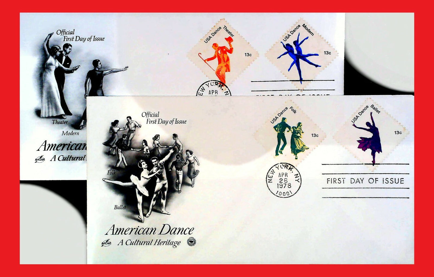 U.S. - FDC - 1978 American Dance - Cultural Heritage ZAYIX 1108SM14