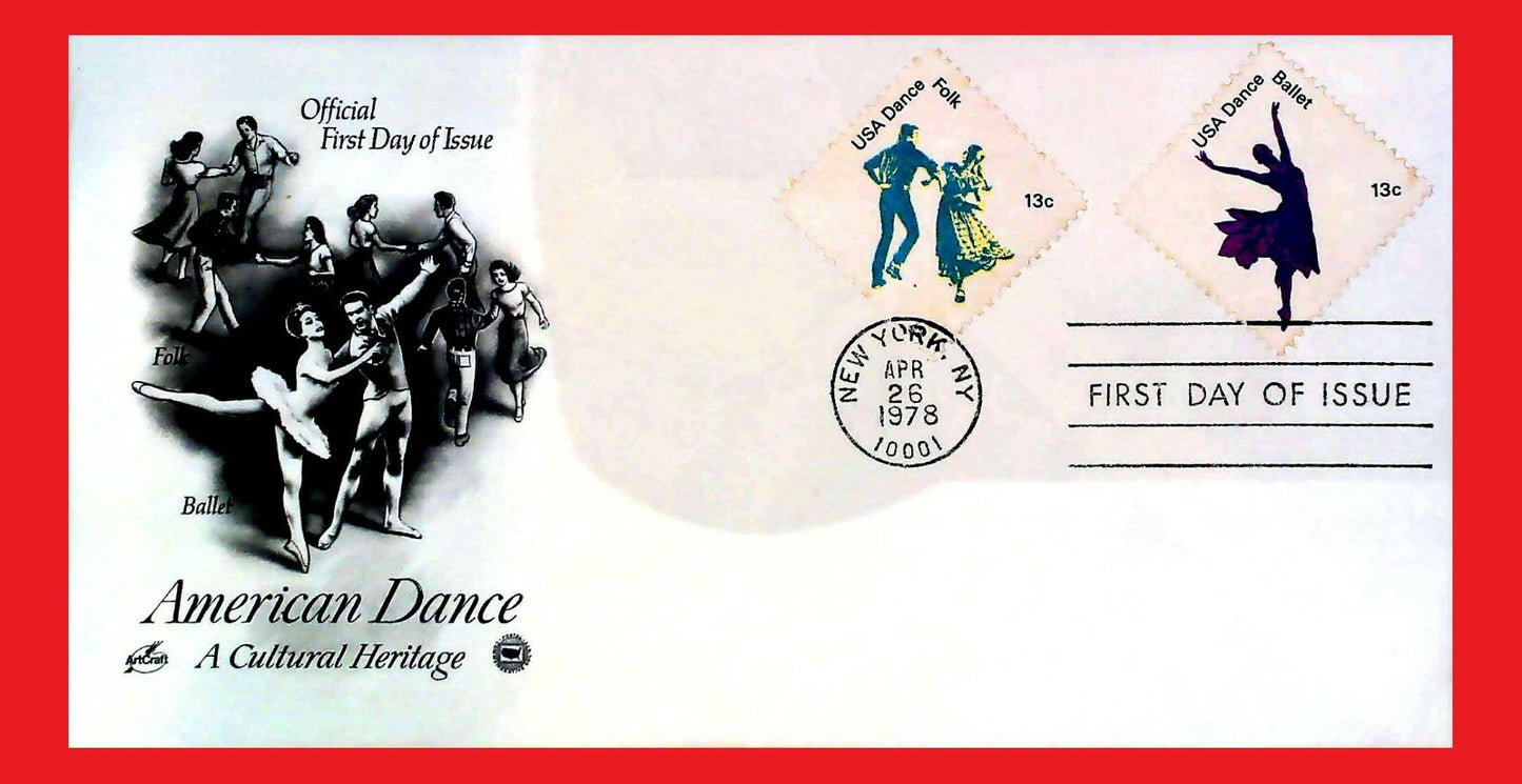 U.S. - FDC - 1978 American Dance - Cultural Heritage ZAYIX 1108SM14