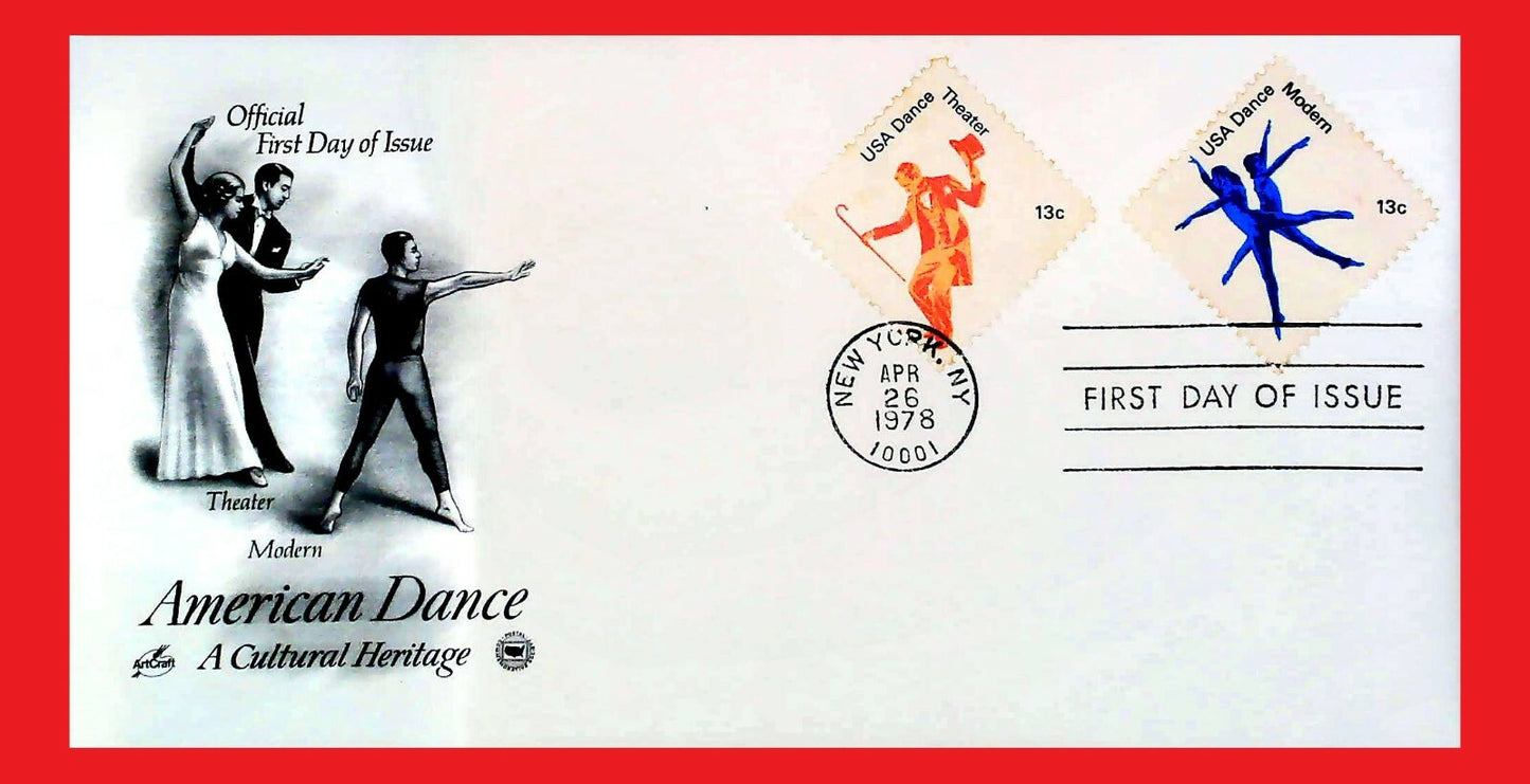 U.S. - FDC - 1978 American Dance - Cultural Heritage ZAYIX 1108SM14