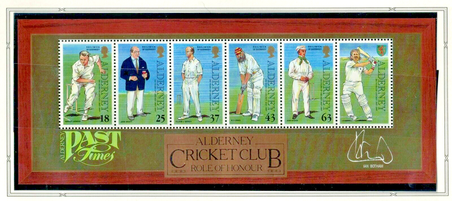 1997 Great Britain Alderney 105a MNH Cricket Sports ZAYIX 020522SM05M