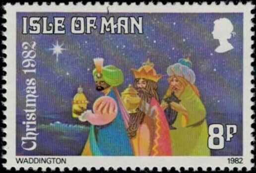 ZAYIX 1982 Great Britain Isle of Man #221-222 MNH - X-Mas - Three Kings- Birds