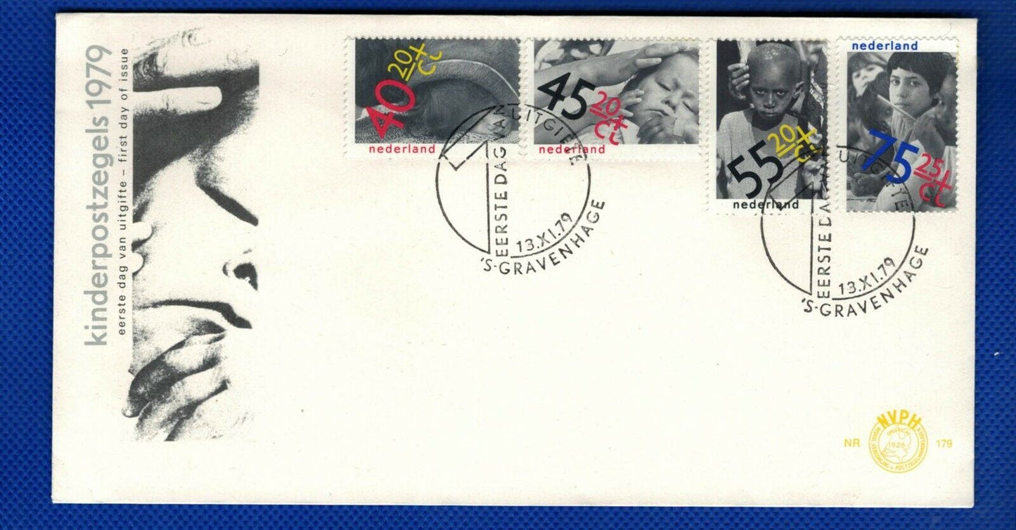 ZAYIX - Netherlands B556-B559, B558a - FDCs - International Year of the Child