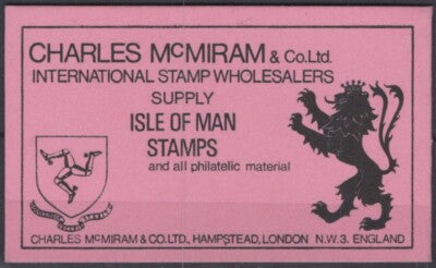 Isle of Man 190a MNH Booklet 40p Birds Wildlife Falcon Ram ZAYIX 021423S60M