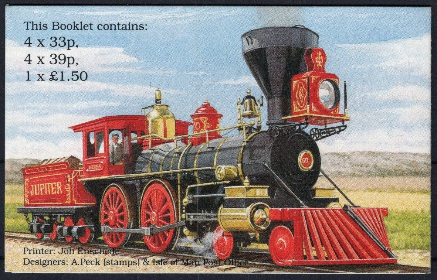Isle of Man 518b MNH Complete BKLT Trains Railroad Union Pacific ZAYIX 021423S61