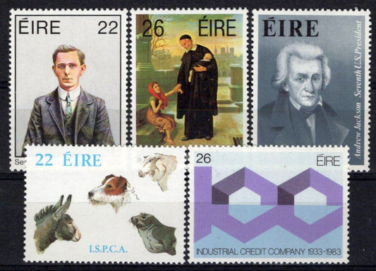 Ireland 568-572 MH Animals Sean Mac Diarmada ZAYIX 0225S0462