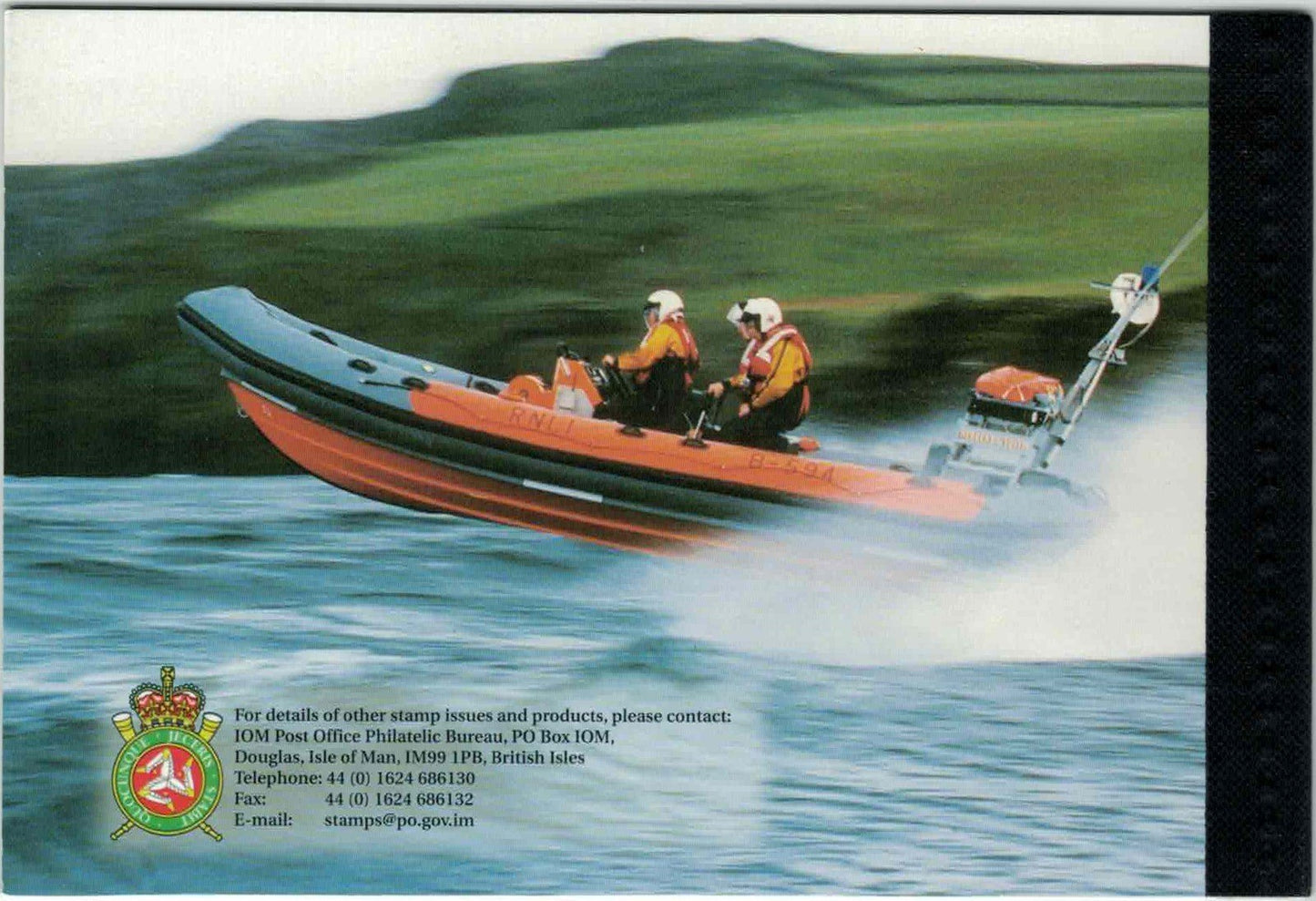 Isle of Man 823a MNH Complete Bklt Royal Lifeboat Institution ZAYIX 061223SM95