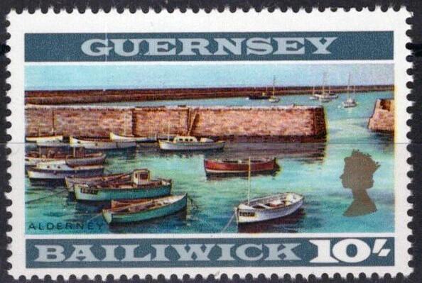 Guernsey 22a MNH Perf 13 1/2 x 13 Sailboats Harbor ZAYIX 071423S195