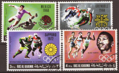Ras Al Khaimah 312-315 CTO Olympics Sports Football Running ZAYIX 121722S112
