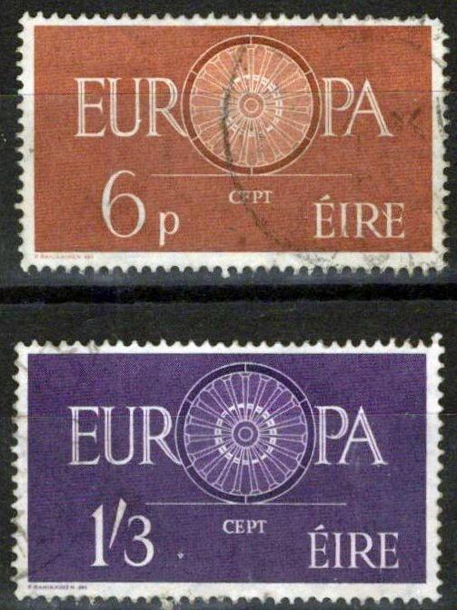 Ireland 175-176 Used Europa Cept Symbolic Wheel ZAYIX 071823S10