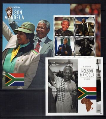 Palau 1183-1186 MNH Nelson Mandela President South Africa ZAYIX 0524L0082