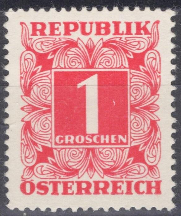 Austria J232 MNH Postage Due Numerals 1g carmine 062723S04