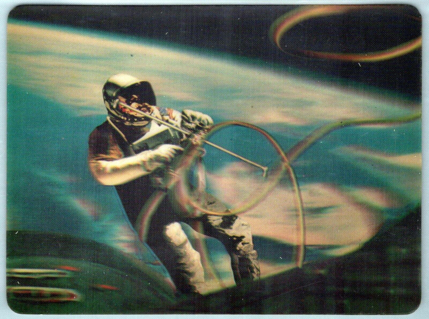 Postcards 3-Dimensional Space Astronauts Cape Canaveral Cancel ZAYIX 0624M0085