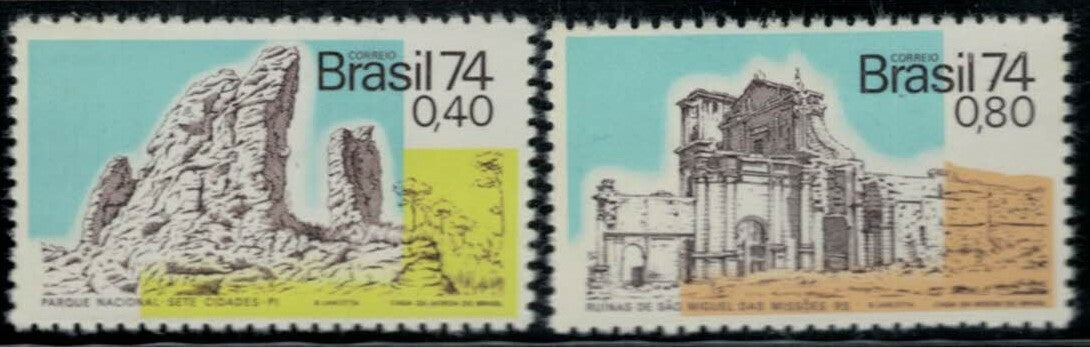 1974 Brazil 1349-1350 MNH National Park Nature ZAYIX 021322S66M