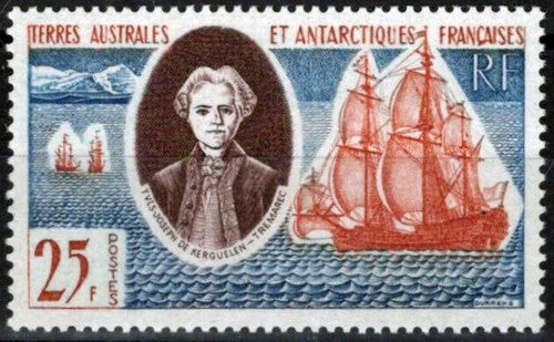 FSAT TAAF 20 MNH Explorer Yves Joseph de Kerguelen-Tremarec Ship ZAYIX FSAS0026M