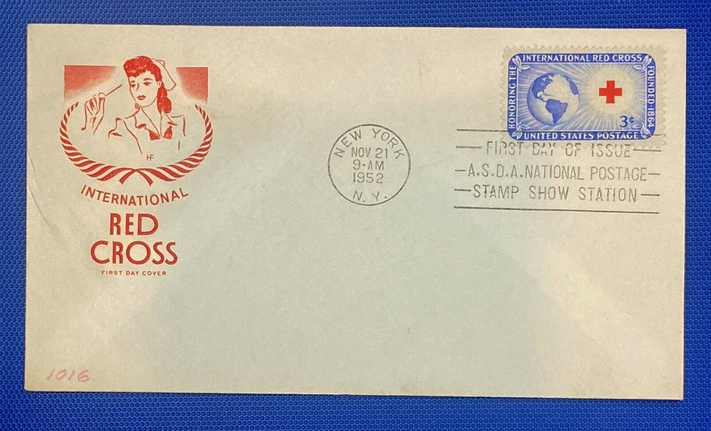 US 1016 FDC Farnam International Red Cross ASDA Show ZAYIX 010622SM87