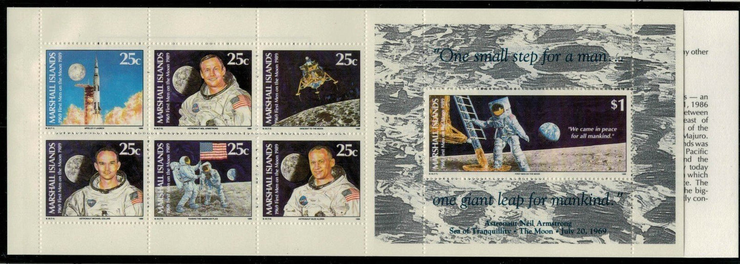 Marshall Islands 238a MNH 1989 First Men on the Moon Space ZAYIX 021622SM05