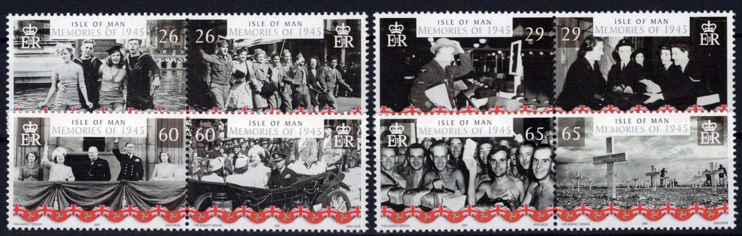 Isle of Man 1087-1090 MNH Pairs World War II Women Soldiers ZAYIX 061223SM156M