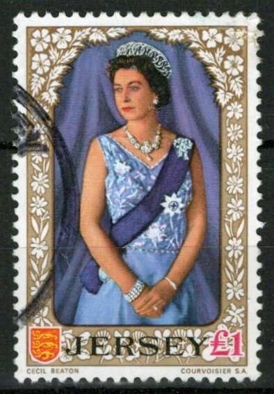 Jersey 21 Used Elizabeth II Purple Curtain ZAYIX 032723S100