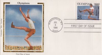 US Colorano 'Silk' FDC 2496-2500 Olympic Medalist from History ZAYIX 031923SM165