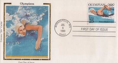 US Colorano 'Silk' FDC 2496-2500 Olympic Medalist from History ZAYIX 031923SM165