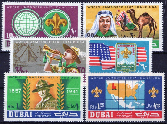 ZAYIX Dubai 286-291 MH Boy Scouts Jamboree Lord Baden Powell 032723S33
