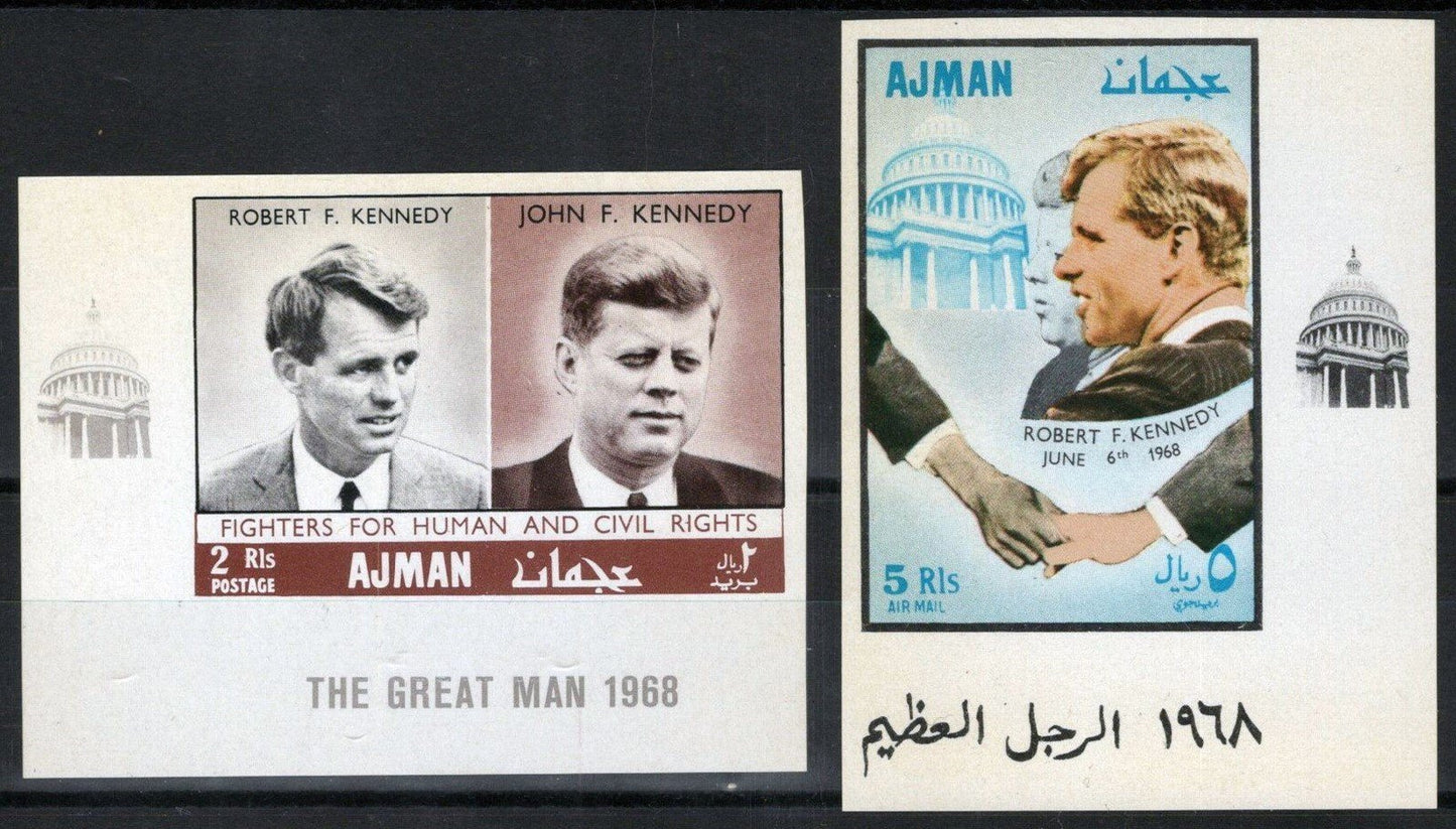ZAYIX -Ajman 299B-300B MNH John F. Kennedy Politician 081622S09
