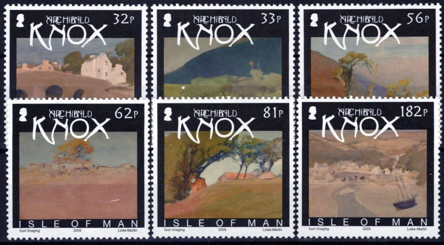 Isle of Man 1334-1339 MNH Paintings Archibald Knox Landscapes ZAYIX 061223SM198M