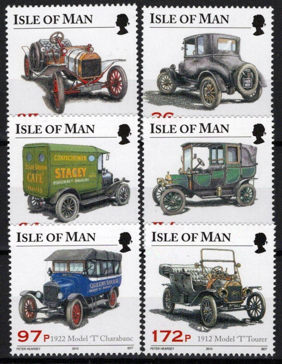 Isle of Man 1375-1380 MNH Automobiles Cars Transportation ZAYIX 073123SM06M