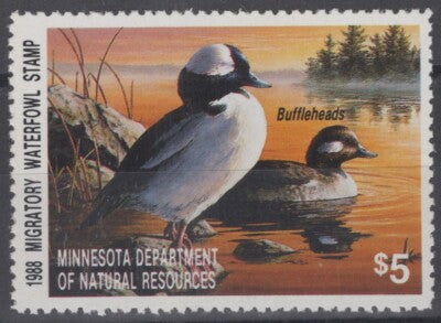 1988 Minnesota 12 MNH US State Duck Stamp Birds ZAYIX 062322S48